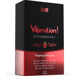 Intt - Puissant Stimulant Intime Gel Vibrant Liquide Fraise 15 Ml